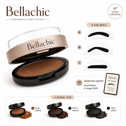 Bellachic KaşForm™ | Doğal Görünümlü Kaş Şablon Seti